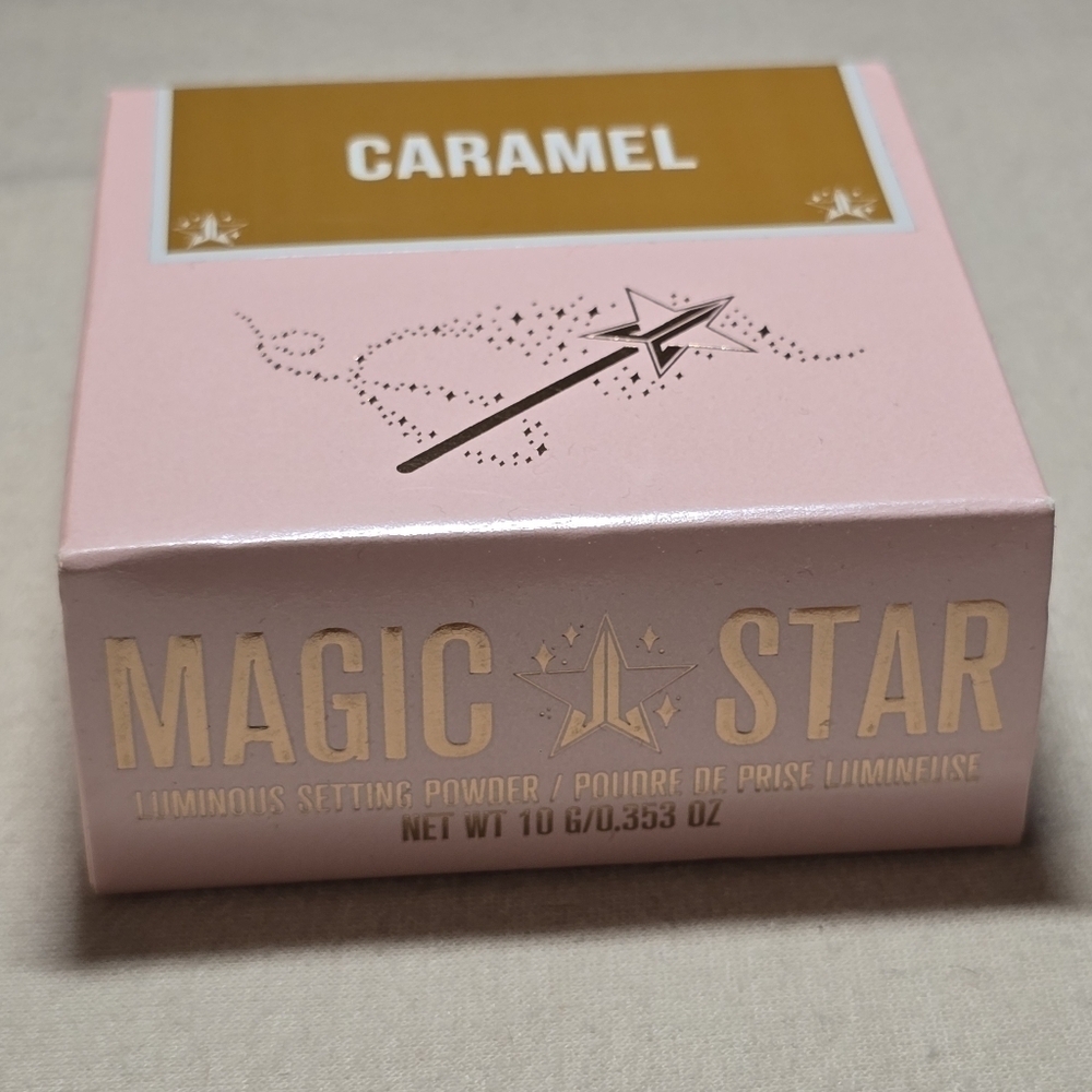 BNIB Jeffree Starr Magic Star Loose Setting Powder Blurring Caramel Powder Puff